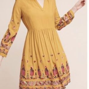 Embroidered Anthropologie Dress with Pockets!